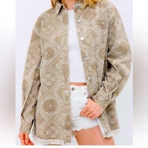 Blue B Button-up Shirt